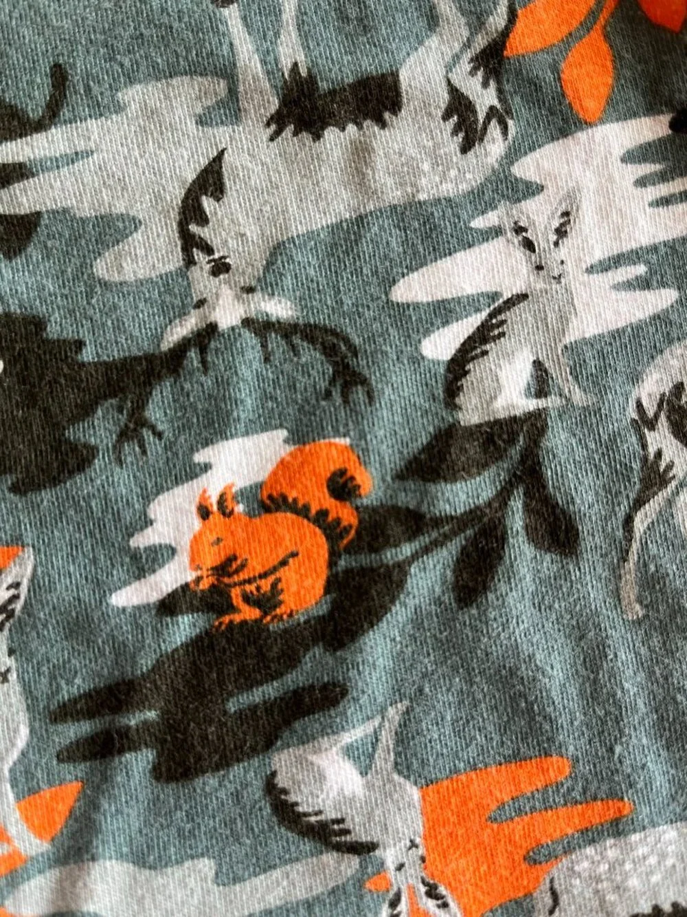 Carhartt forest animals camo shortie romper 9m